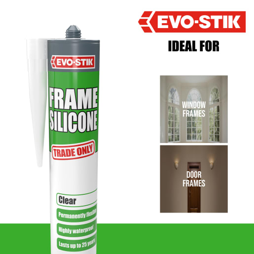Evo-Stik Frame Silicone Sealant Clear