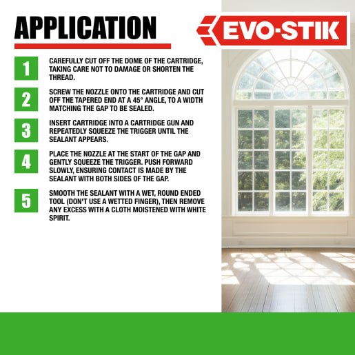 Evo-Stik Frame Silicone Sealant Clear