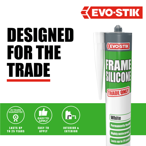 Evo-Stik Frame Silicone Sealant White