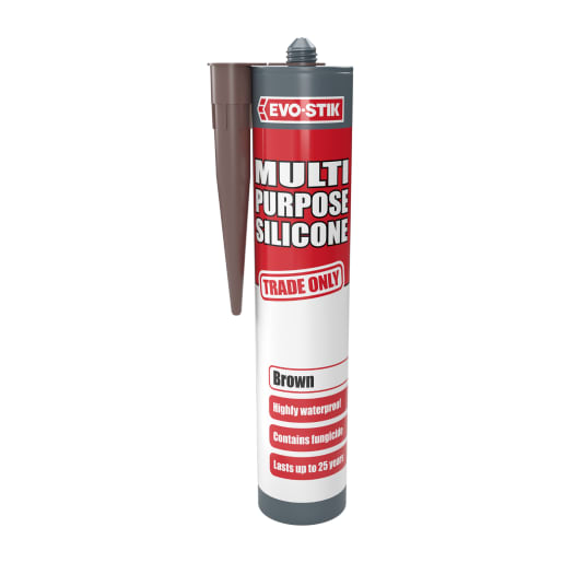 Evo-Stik Multi Purpose Silicone Sealant 280ml Brown