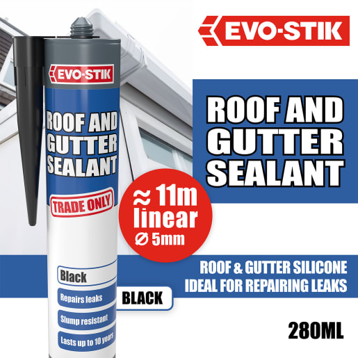 Evo-Stik Roof and Gutter Sealant Black C20