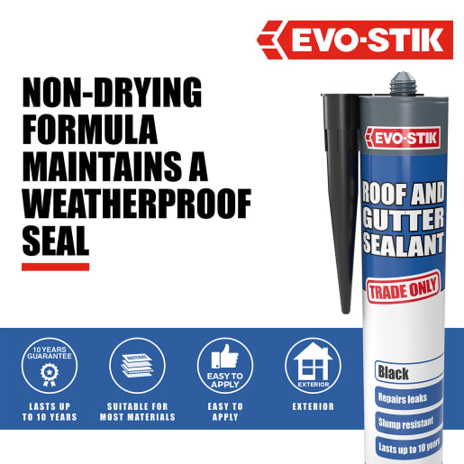 Evo-Stik Roof and Gutter Sealant Black C20