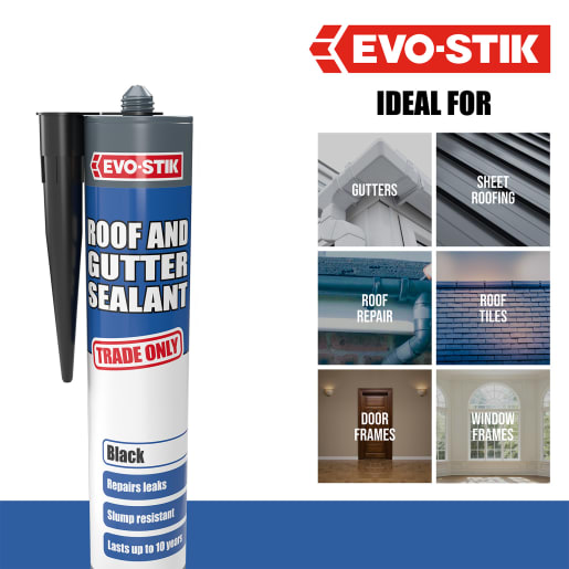 Evo-Stik Roof and Gutter Sealant Black C20