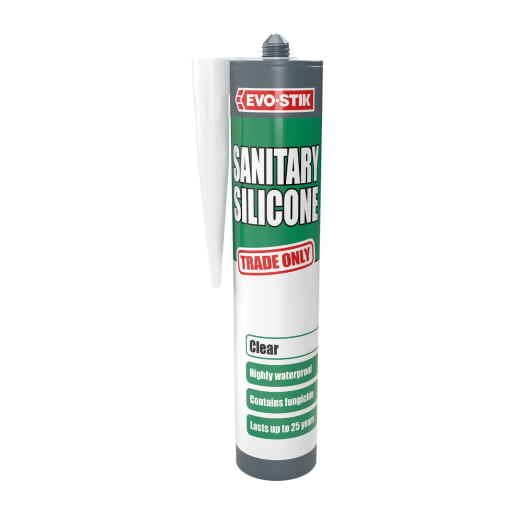 Evo-Stik Sanitary Silicone Sealant 290ml Clear