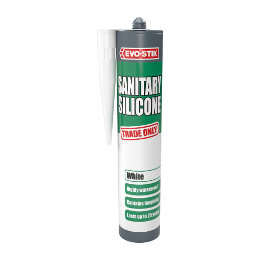 Evo-Stik Sanitary Silicone Sealant 290ml White