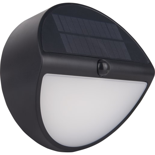 Luceco Carina Decorative Solar Bulkhead Light IP54 5W 500lm Black