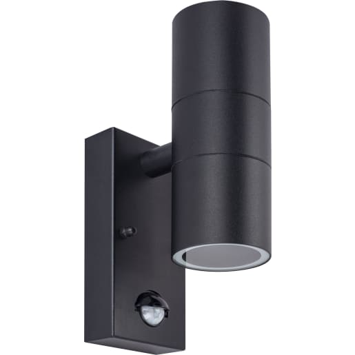 Luceco Exterior Decorative Up/Down Wall Light Black Stainless Steel