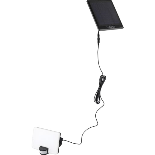 Luceco Guardian Solar LED Floodlight with PIR Motion Sensor 11W 4000K