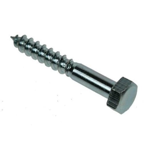 M10 x 75 Coach Screws Bright Zinc Plated