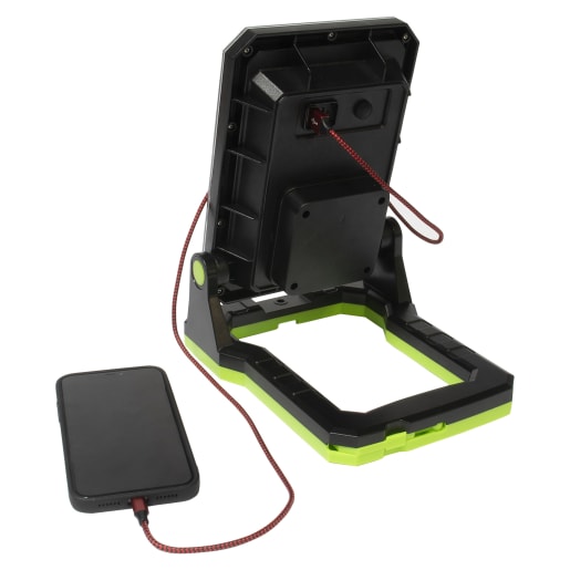 Luceco Rechargeable Folding Magnetic Work Light with USB 10W 1300lm