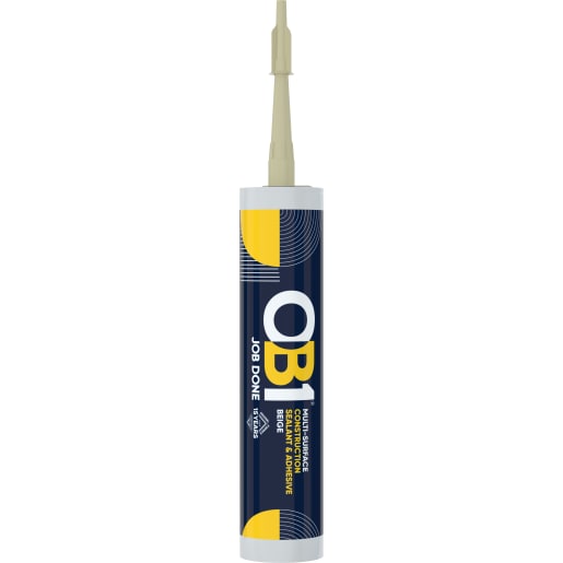 OB1 Multi Purpose Sealant and Adhesive Beige 290ml