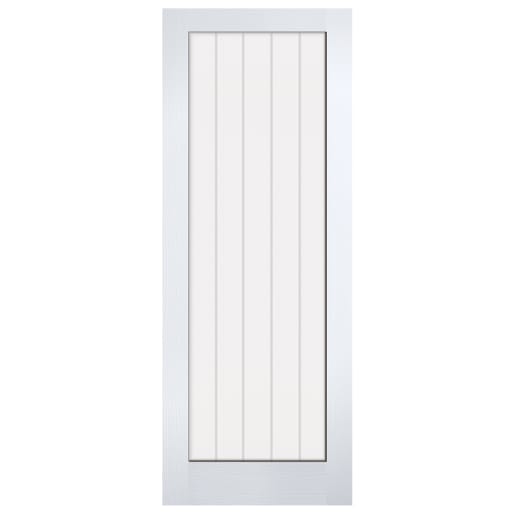 LPD Doors Internal Vertical 1L Glazed Primed White Door 838 x 1981mm