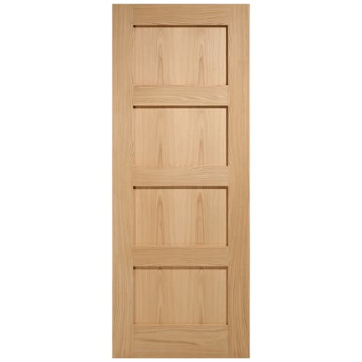 LPD Doors Internal Shaker 4P Pre-Finished Oak Door 762 x 1981mm