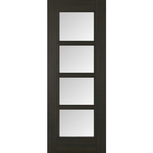 Vancouver 4L Pre-finished Smoked Oak Doors 1981 x 686 x 35mm