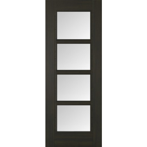 Vancouver 4L Pre-finished Smoked Oak Door 1981 x 838 x 35mm