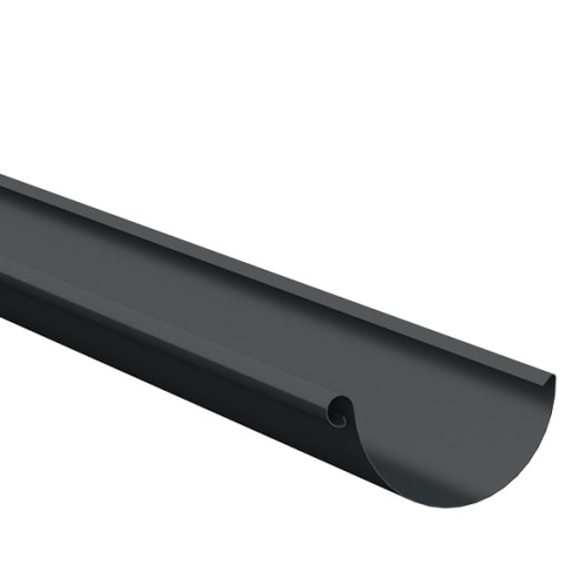 Lindab Half Round Gutter 3m R 125mm Anthracite Grey