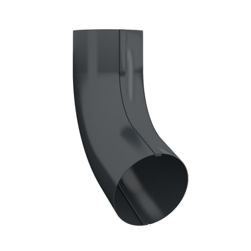 Lindab 70° Conical Pipe Bend BK 75mm Anthracite Grey