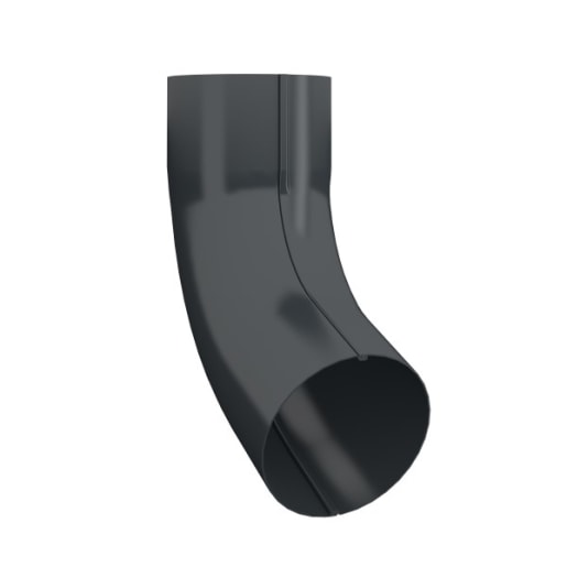 Lindab 70° Pipe Bend with Socket BKM 87mm Anthracite Grey