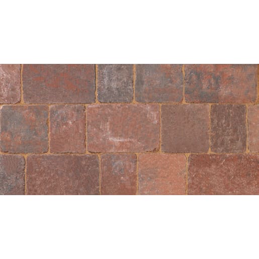 Bradstone Woburn Rumbled Block Paving 100 x 134 x 50mm Brindle