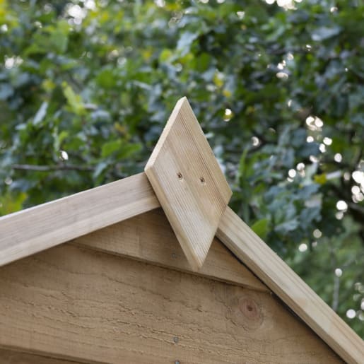 Forest Garden 4LIFE Apex Shed 6x4 Double Door No Window