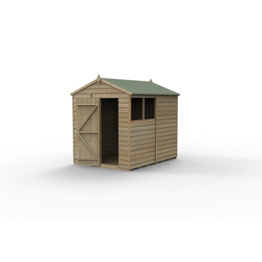 Forest Garden 4LIFE Apex Shed 6x8 Single Door 2 Window - Installed