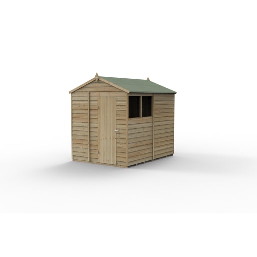 Forest Garden 4LIFE Apex Shed 6x8 Single Door 2 Window - Installed
