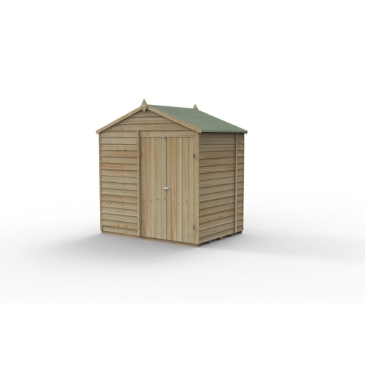 Forest Garden 4LIFE Apex Shed 7x5 Double Door No Window