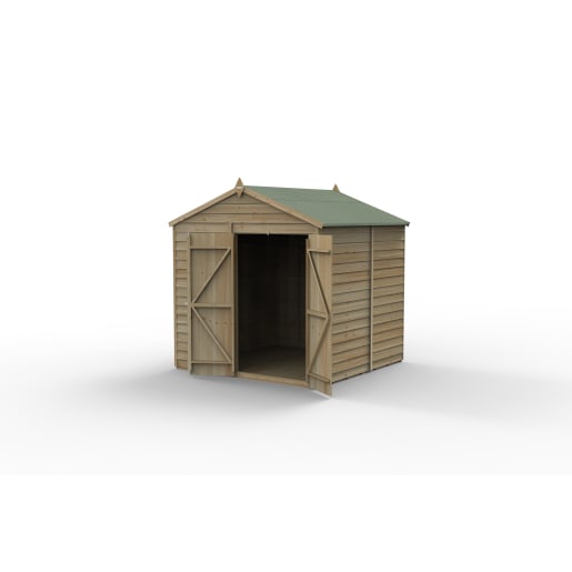 Forest Garden 4LIFE Apex Shed 7x7 Double Door No Window