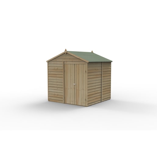 Forest Garden 4LIFE Apex Shed 7x7 Double Door No Window