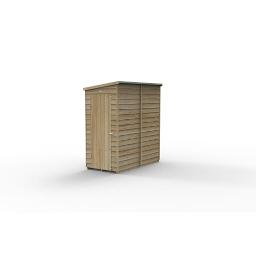 Forest Garden 4LIFE Pent Shed 6x3 Single Door No Windows - Installed