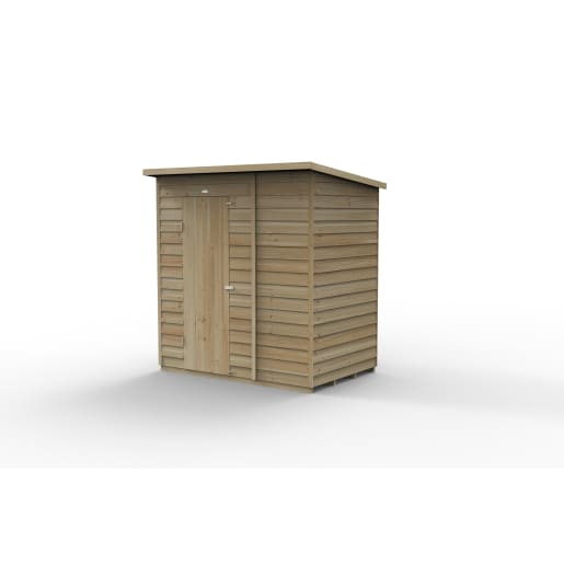 Forest Garden 4LIFE Pent Shed 6x4 Single Door No Windows