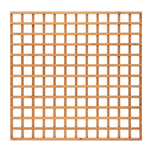 Grange Fencing Heavy Duty Square Trellis 6ft x 6ft (1.83m x 1.8m) Brown