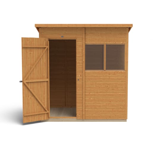 Forest Shiplap Dip Treated Pent Shed 6 x 4ft 