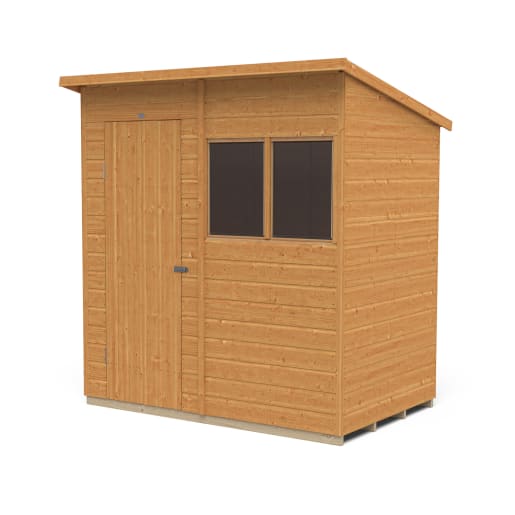 Forest Shiplap Dip Treated Pent Shed 6 x 4ft