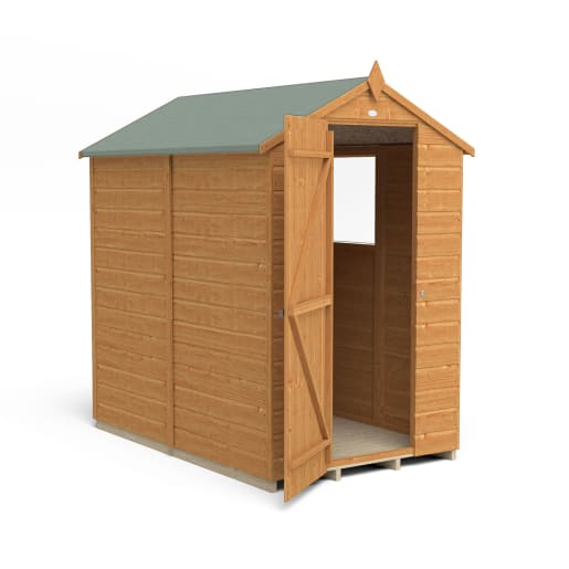 Forest Shiplap Dip Treated Apex Shed 6 x 4ft