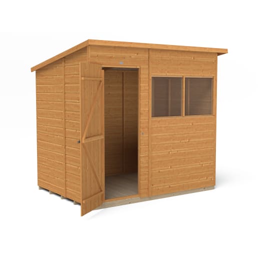 Forest Shiplap Dip Treated Pent Shed 7 x 5ft