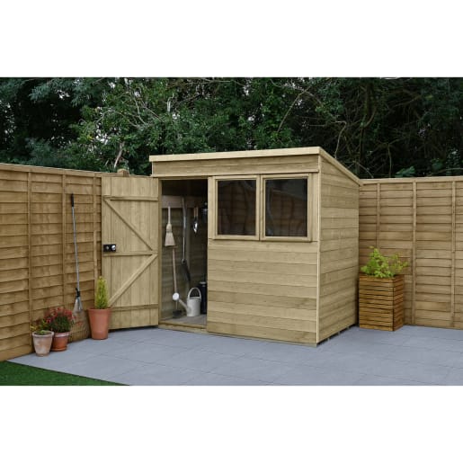 Forest Tongue & Groove Pressure Treated 7 x 5ft Pent Shed