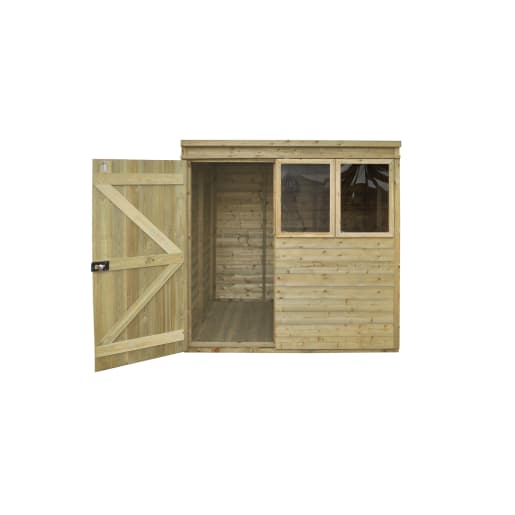 Forest Tongue & Groove Pressure Treated 7 x 5ft Pent Shed