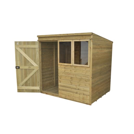 Forest Tongue & Groove Pressure Treated 7 x 5ft Pent Shed