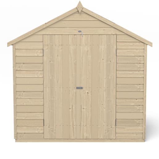 Forest Overlap Pressure Treated Apex Shed 7 x 5ft