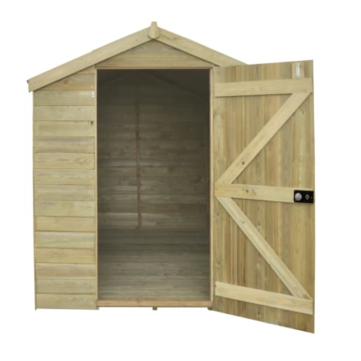 Forest Tongue & Groove Pressure Treated Apex Shed 8 x 6ft