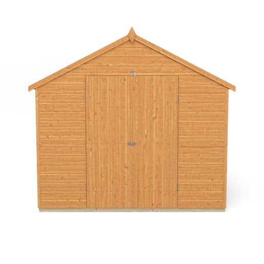 Forest Shiplap Dip Treated Double Door Apex Shed 10 x 8ft