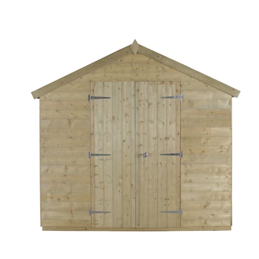 Forest Shiplap Pressure Treated Double Door Apex Shed 10 x 8ft