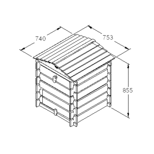 Forest Beehive Compost Bin 860 x 750 x 740mm