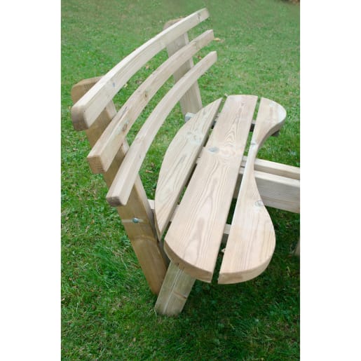 Circular picnic table with seat backs hot sale