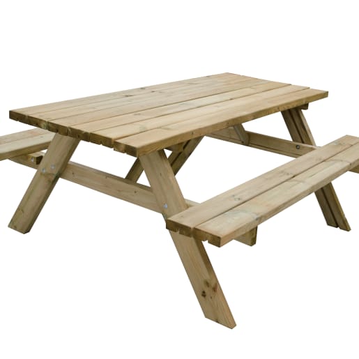 Forest Large Rectangular Picnic Table 770 x 1770 x 1530mm