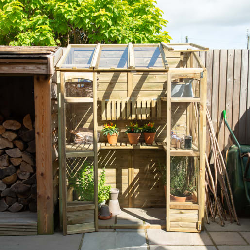 Forest Victorian Tall Wall Greenhouse 1980 x 1470 x 740mm