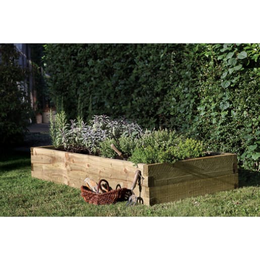 Forest Caledonian Rectangular Raised Bed 280 x 1800 x 900mm