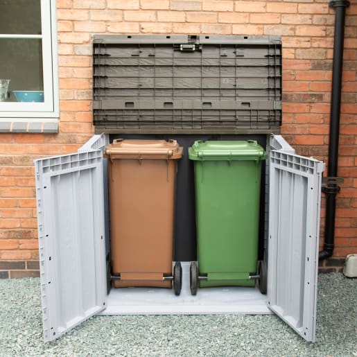 Forest Extra Large Garden Storage Unit / Bin Store 1200L Grey