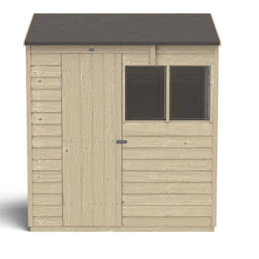 Forest Overlap Pressure Treated Reverse Apex Shed 6 x 4ft